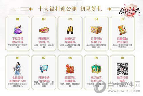 锦绣未央手游十大公测福利