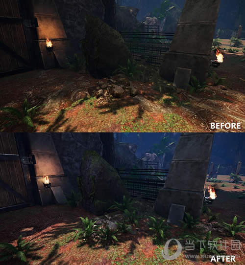 PSVR�桶���۹�԰�������Ż�ǰ��Ч���Ա�