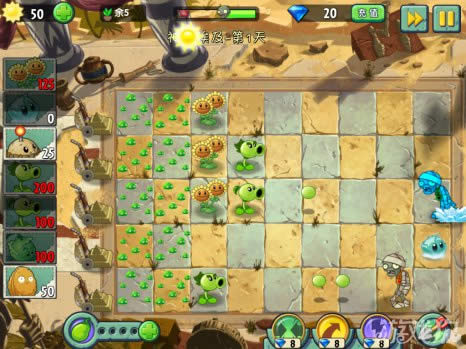 植物大战僵尸2腾讯版攻略_埃及篇攻略