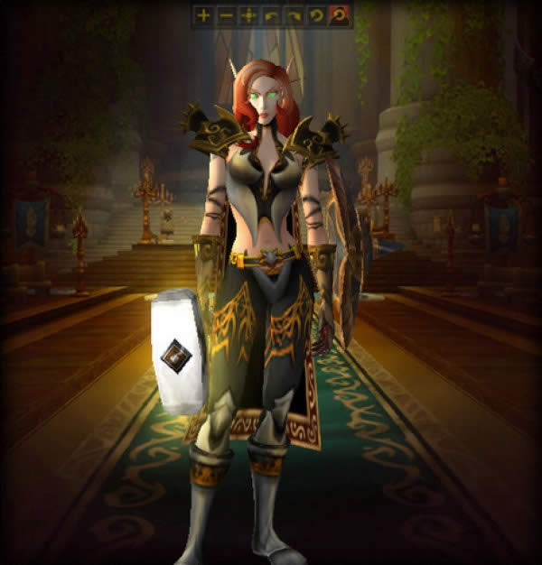 炉石橙卡莱妮莎还原 圣骑士板甲全套还原